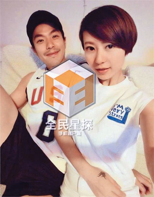 楊子晴(右)疑被李威(左)劈腿,流出兩人親密生活照。(翻攝自全民星探APP)