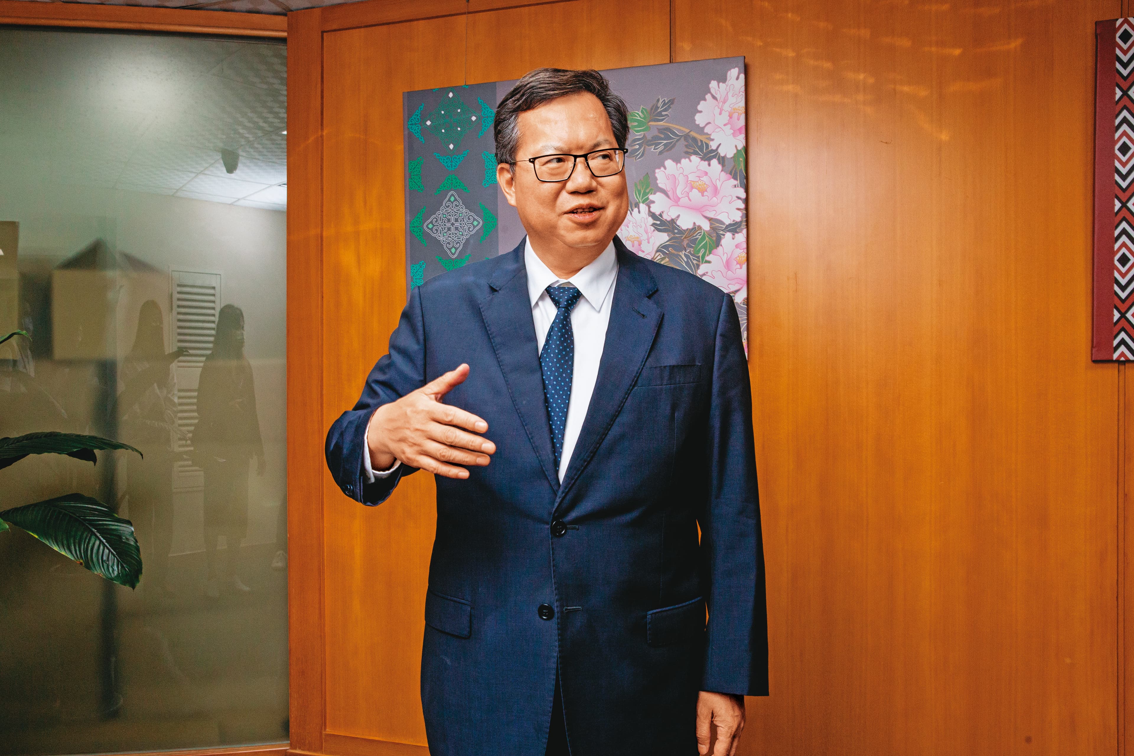 桃園市長鄭文燦(圖)與竹竹苗3位首長頻繁聯繫,共商防疫對策。