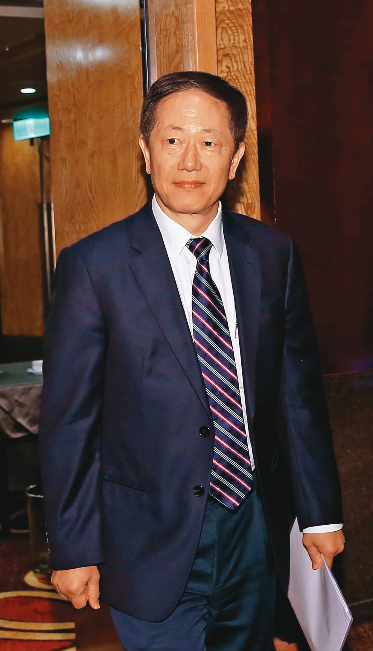 台積電全球拚擴產,2奈米新竹寶山廠還在土地取得階段,另一座2奈米新廠最近也傳出拍板消息。圖為台積電董事長劉德音。