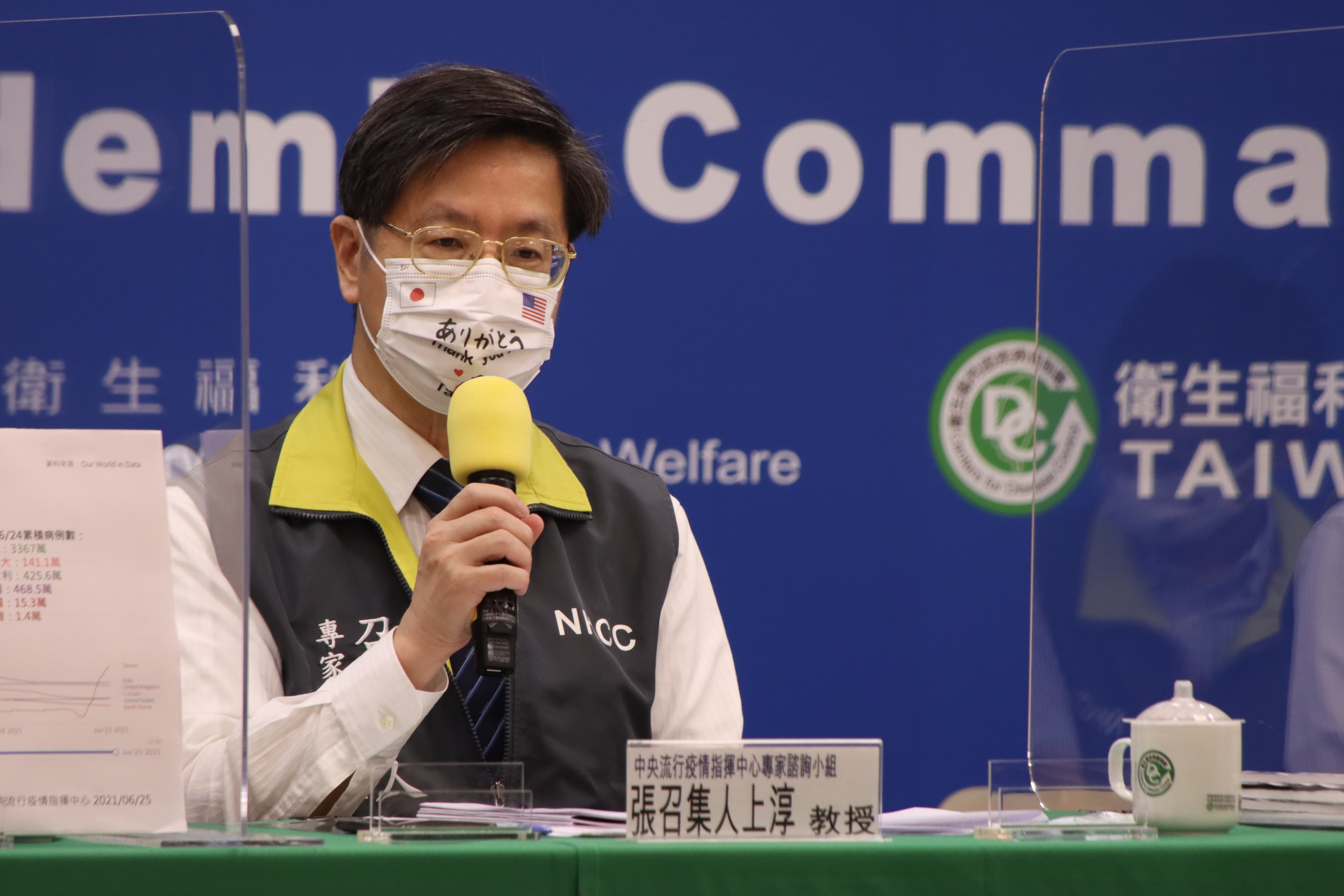 張上淳回應，第三劑疫苗於臨床保護確實可提升抗體及免疫效果。（指揮中心提供）