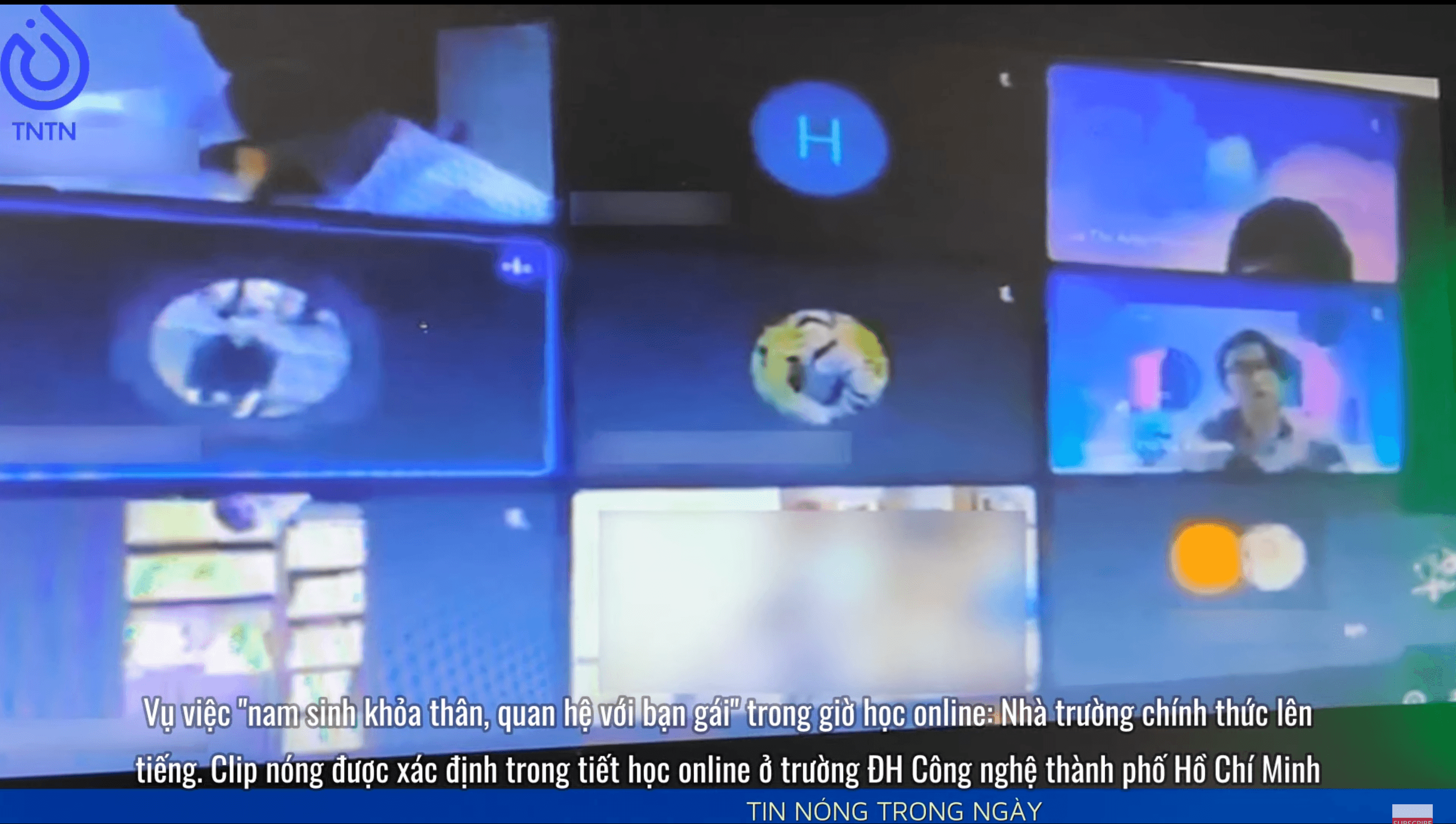 小倆口翻雲覆雨的畫面被全班看光光。(翻攝自TIN NÓNG TRONG NGÀY YouTube)