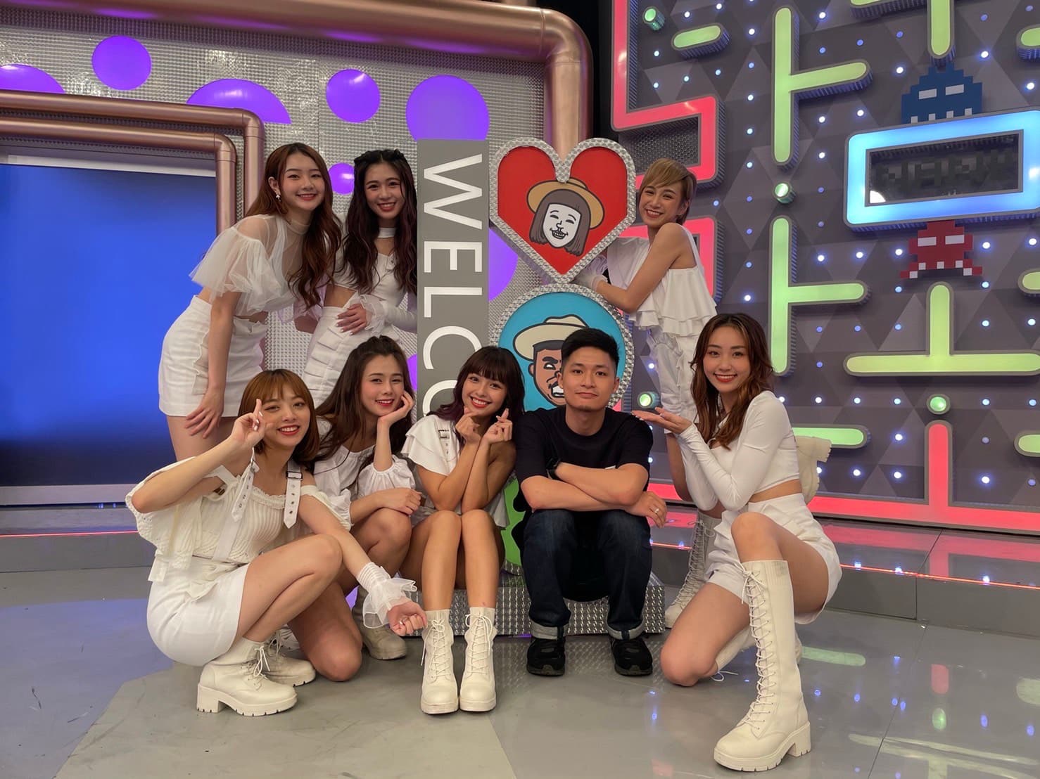 日前PINK FUN在《綜藝大熱門》上挑戰改編吳卓源歌曲〈撥接〉的舞蹈，大獲好評。（索尼提供）