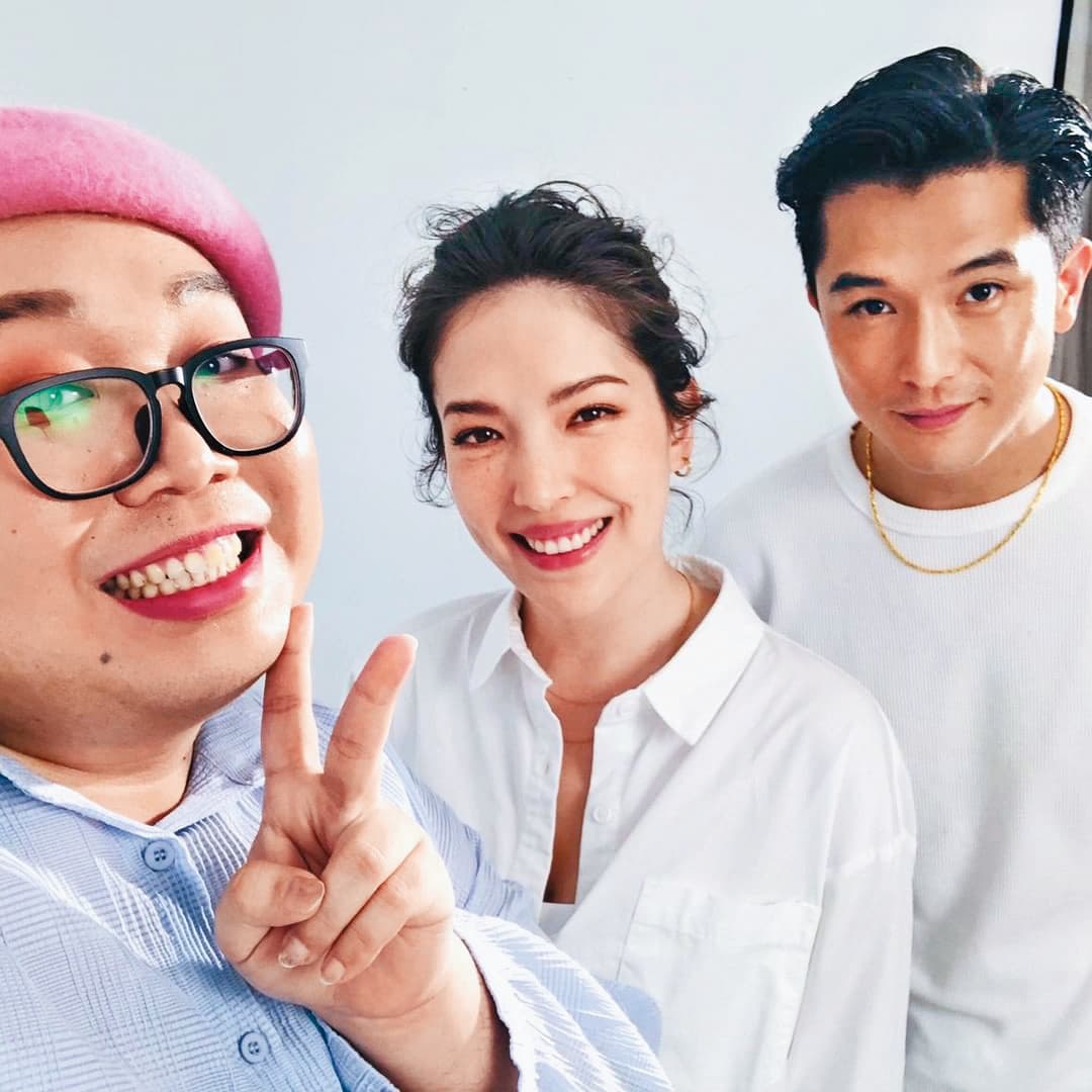 娘娘（左起）除了吃播之外，也轉型成為訪談型網紅，曾訪問過許瑋甯、邱澤。（翻攝自娘娘IG）