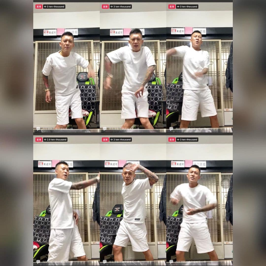 鳳梨開直播，載歌載舞表演林志穎的代表作〈不是每個戀曲都有美好回憶〉。（翻攝自鳳梨IG）