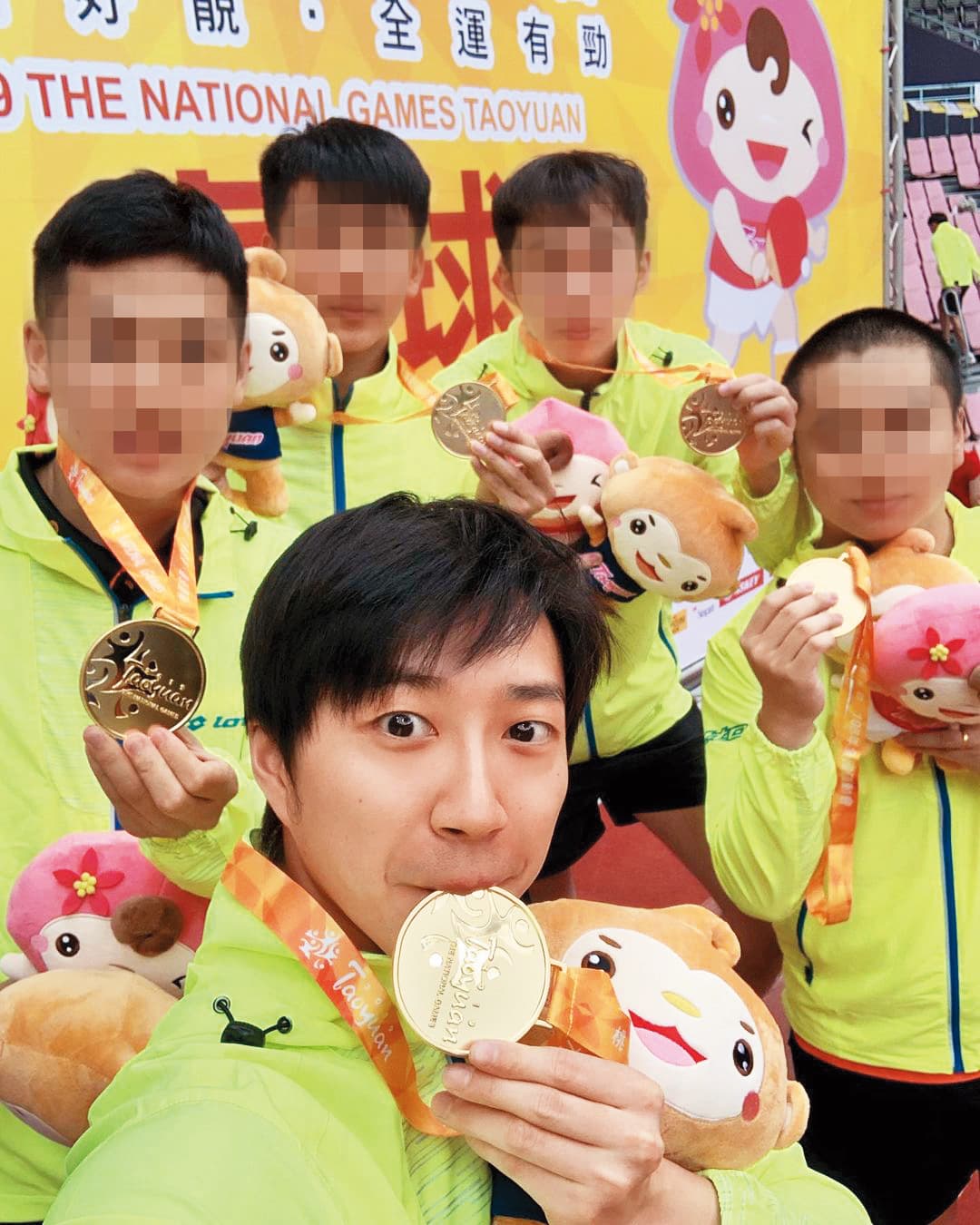 被封為「桌球王子」的江宏傑,曾在全運會桌球男子團體賽奪下金牌。(翻攝自江宏傑IG)