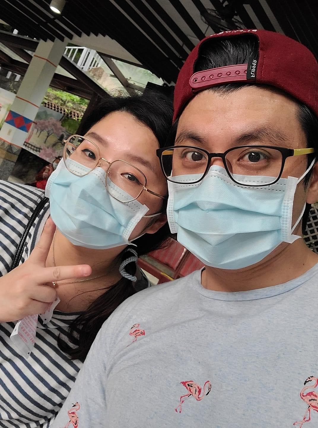 唐豐老婆本身就是醫護人員，所以遵守防疫規範的重要性。（翻攝自唐豐臉書）