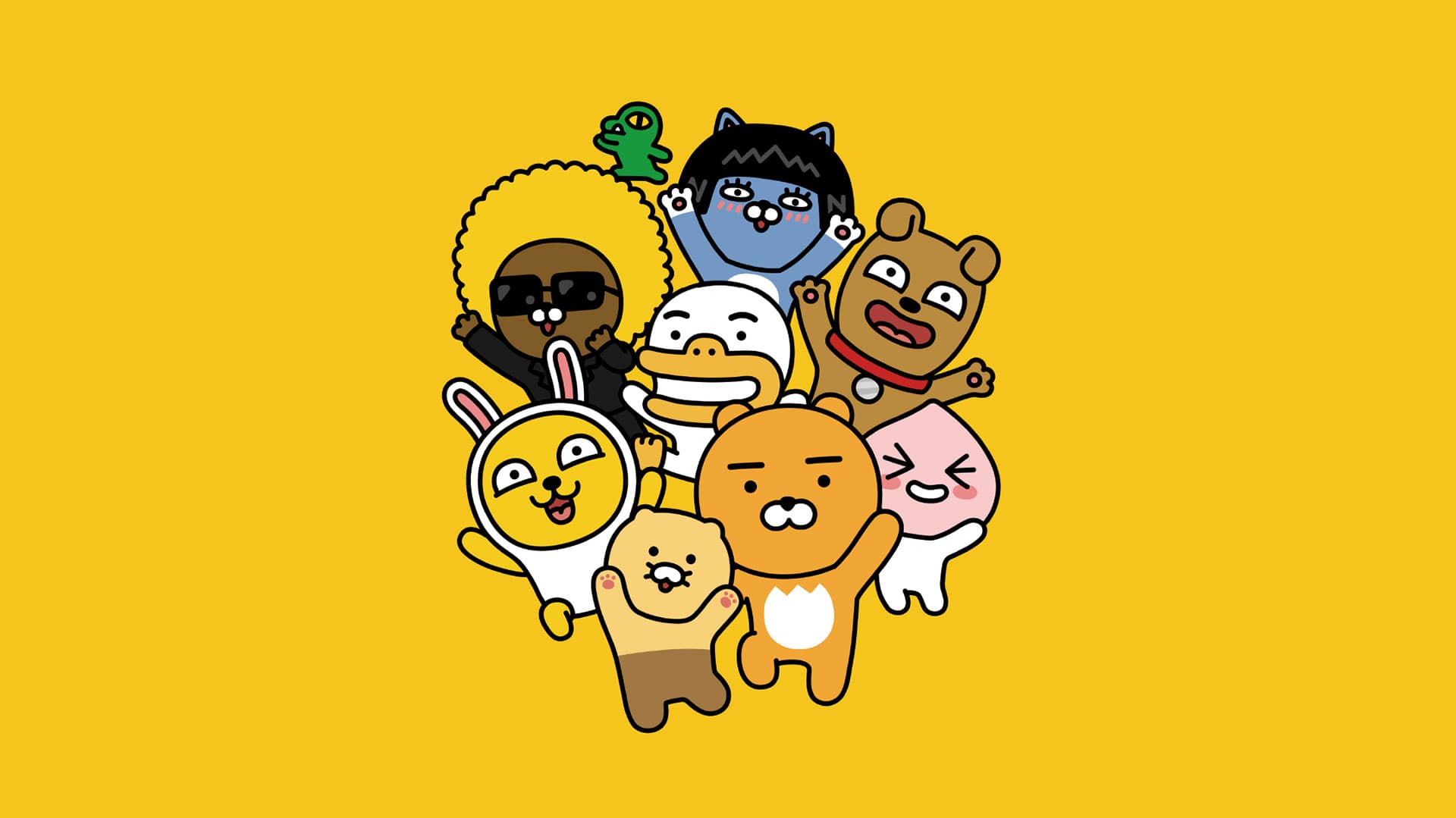 Kakao Friends除了是韓國最受歡迎的角色,也深受台灣人喜愛。(翻攝kakaocorp.com)