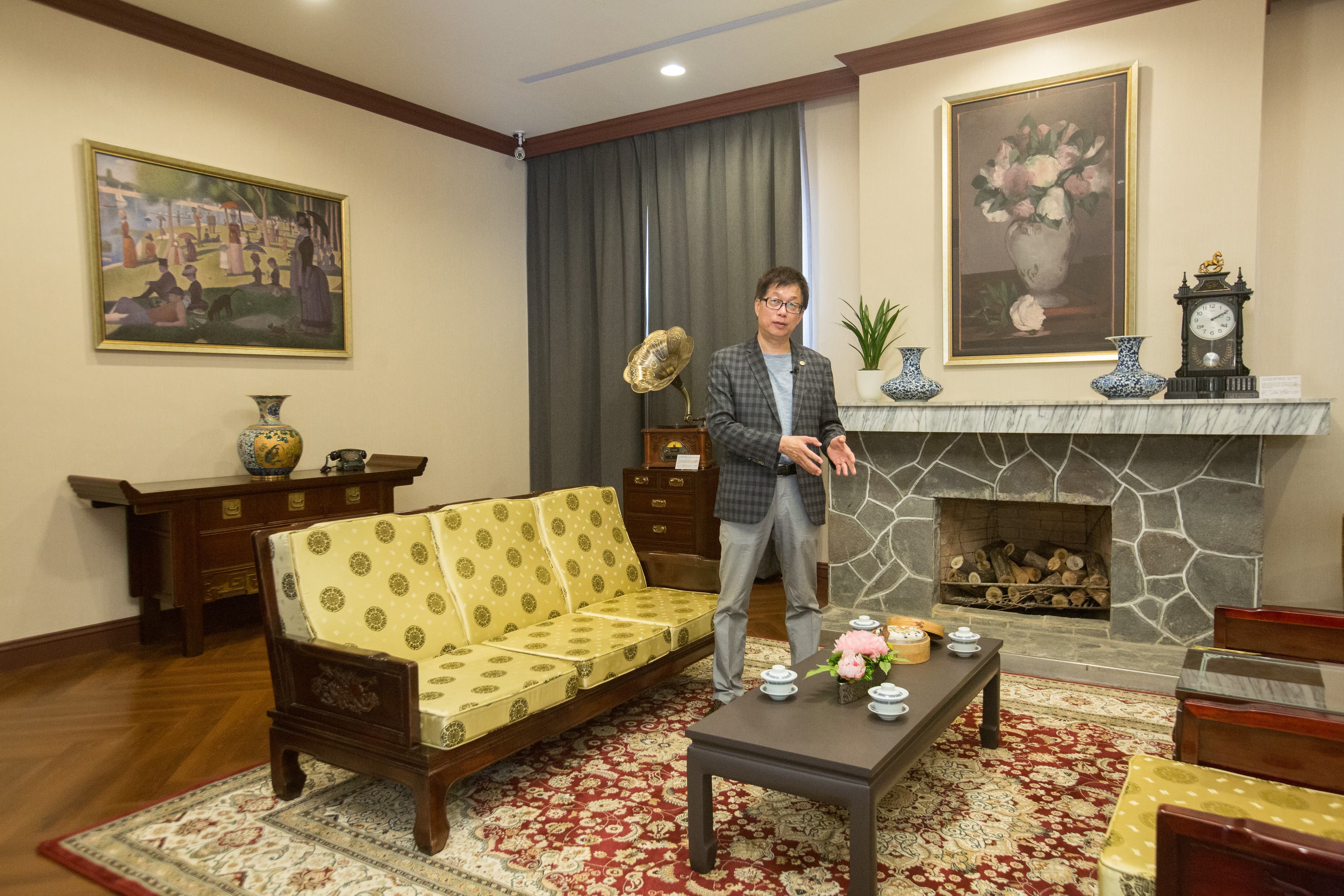 董事長林育生很喜歡挖掘圓山的餐飲故事，並以發揚推廣為使命。