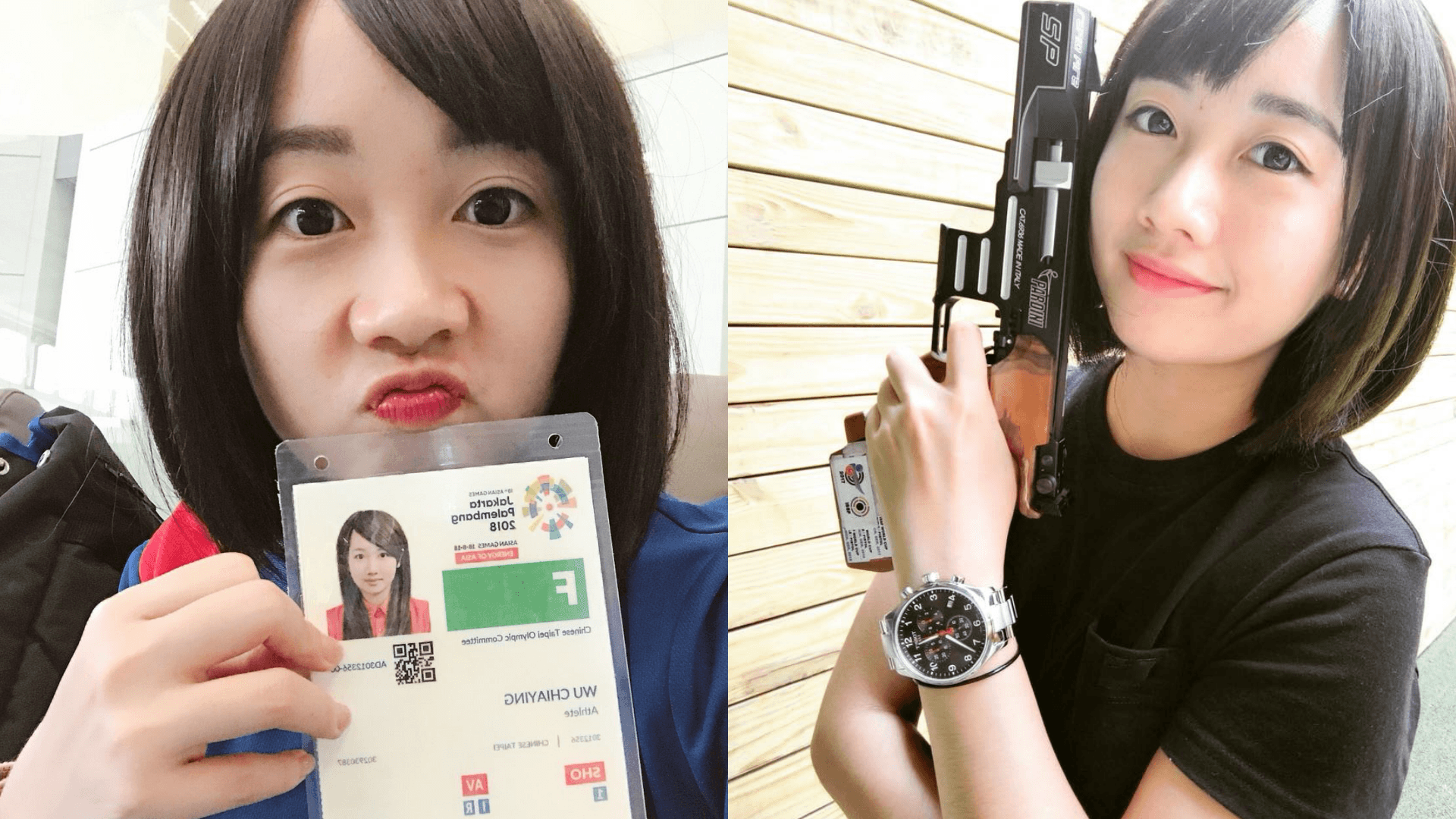 吳佳穎因清秀證件照爆紅，本次二度挑戰奧運。（翻攝自吳佳穎臉書）