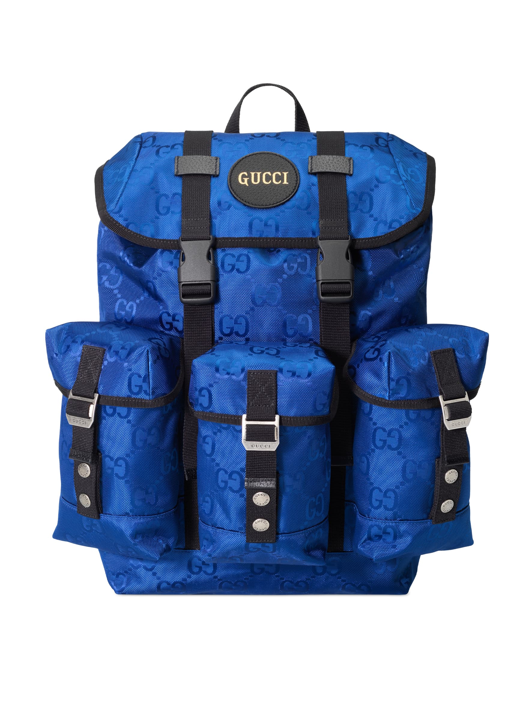 Off The Grid 系列多功能藍色小型後背包 NT62,900 GUCCI。(GUCCI提供)