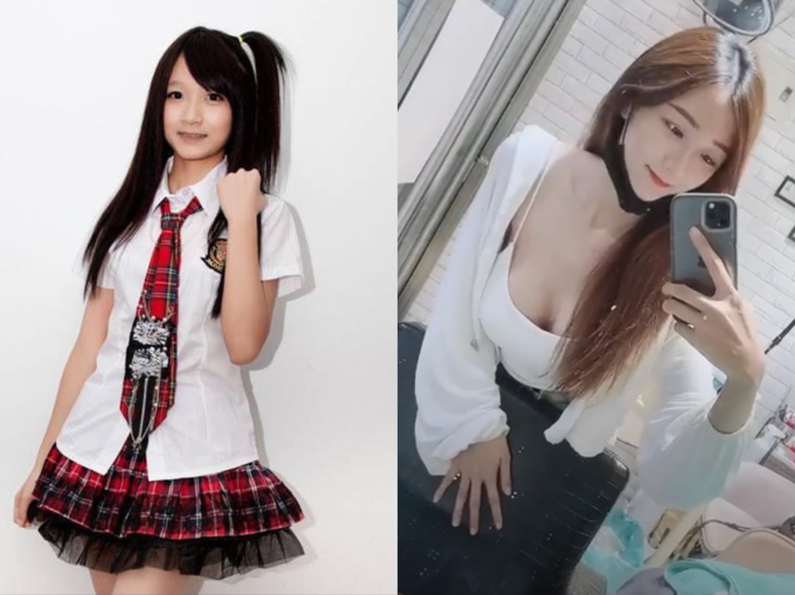 許雅涵女大18變，從清純可愛變身性感美少女。（翻攝自許雅涵粉絲專頁）