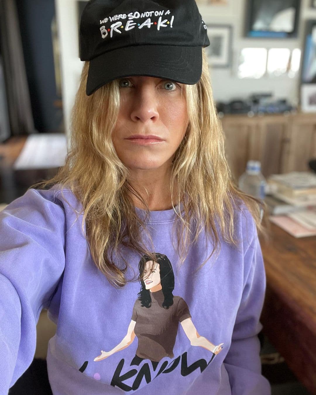 早在今年5月便接種疫苗的珍妮佛安妮斯頓。(翻攝Jennifer Aniston IG)