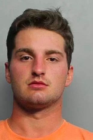 在機上鬧事的男子貝瑞，目前被關在監獄候審。（翻攝自邁阿密警方）