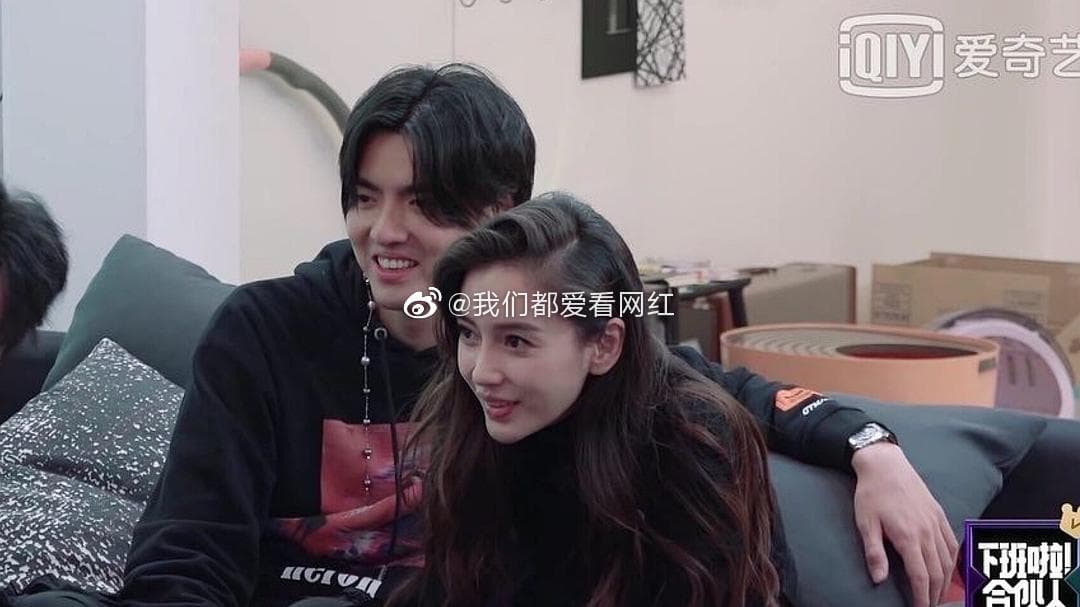 Angelababy曾與吳亦凡在綜藝《潮流合夥人》合作過。（微博圖片）