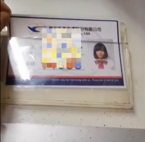 「艾嫚妮」秀出自己的公車司機證明。(翻攝艾嫚妮Tik tok)