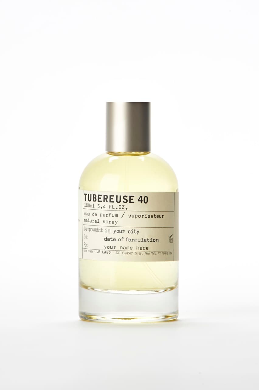 LE LABO城市系列淡香精TUBEREUSE 40(晚香玉40)紐約。100ml/NT$16,300。(10/10 APOTHECARY提供)