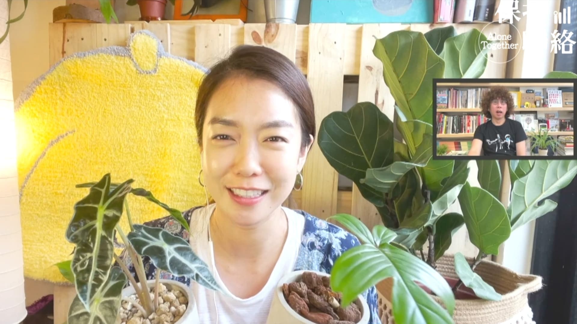 李霈瑜分享居家防疫期間學習如何養蜂以及當綠手指。(公視提供)
