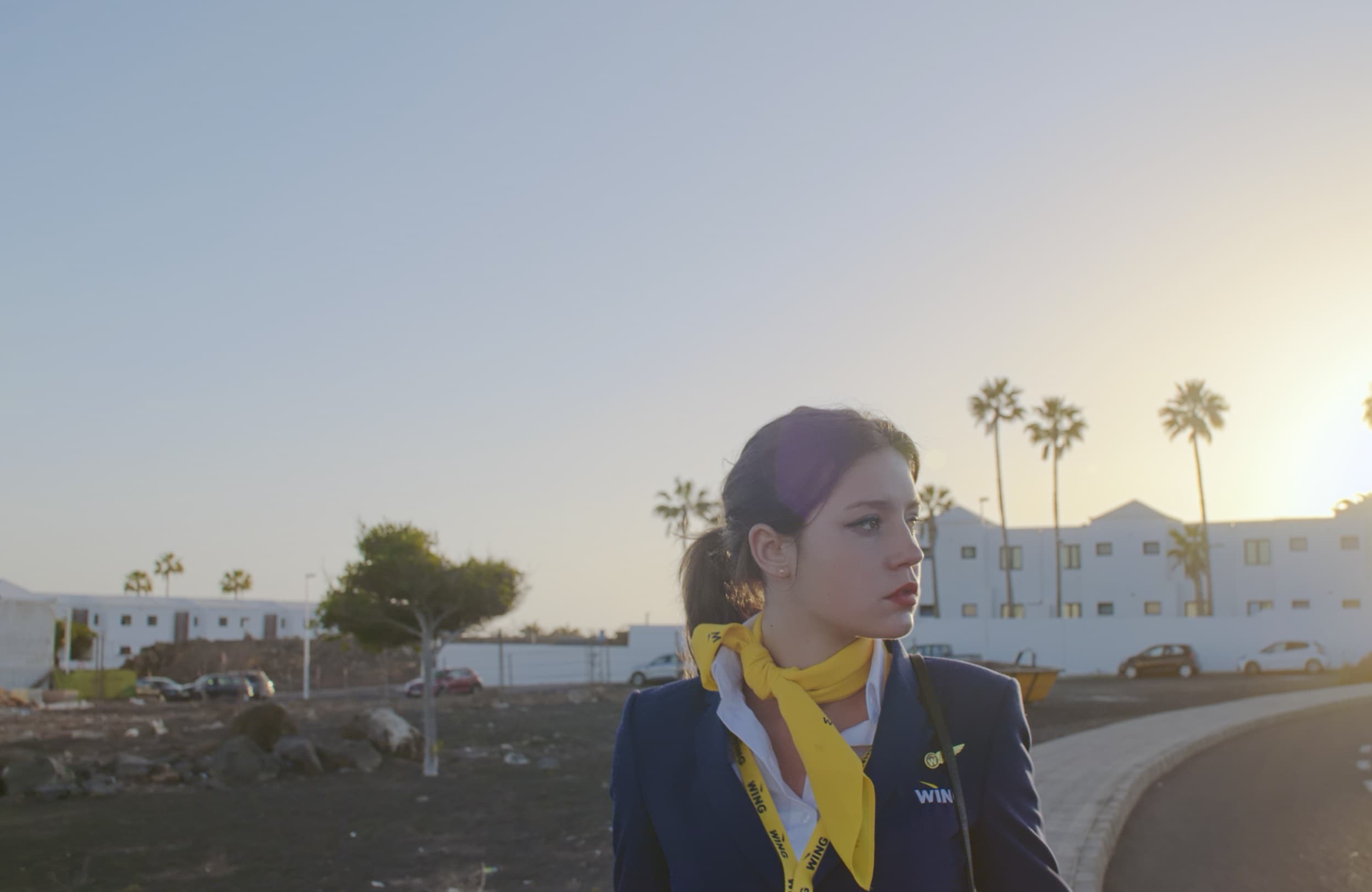 坎城影后阿黛兒艾薩卓普洛斯,在《空姐沒有昨天》飾演空服員。(金馬影展執行委員會提供)