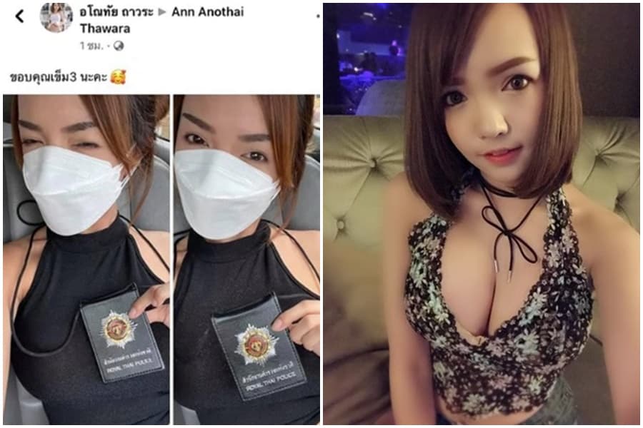 Ann Anothai Thawara在臉書炫耀打第3劑疫苗,引發輿論。(翻攝自Ann Anothai Thawara臉書)