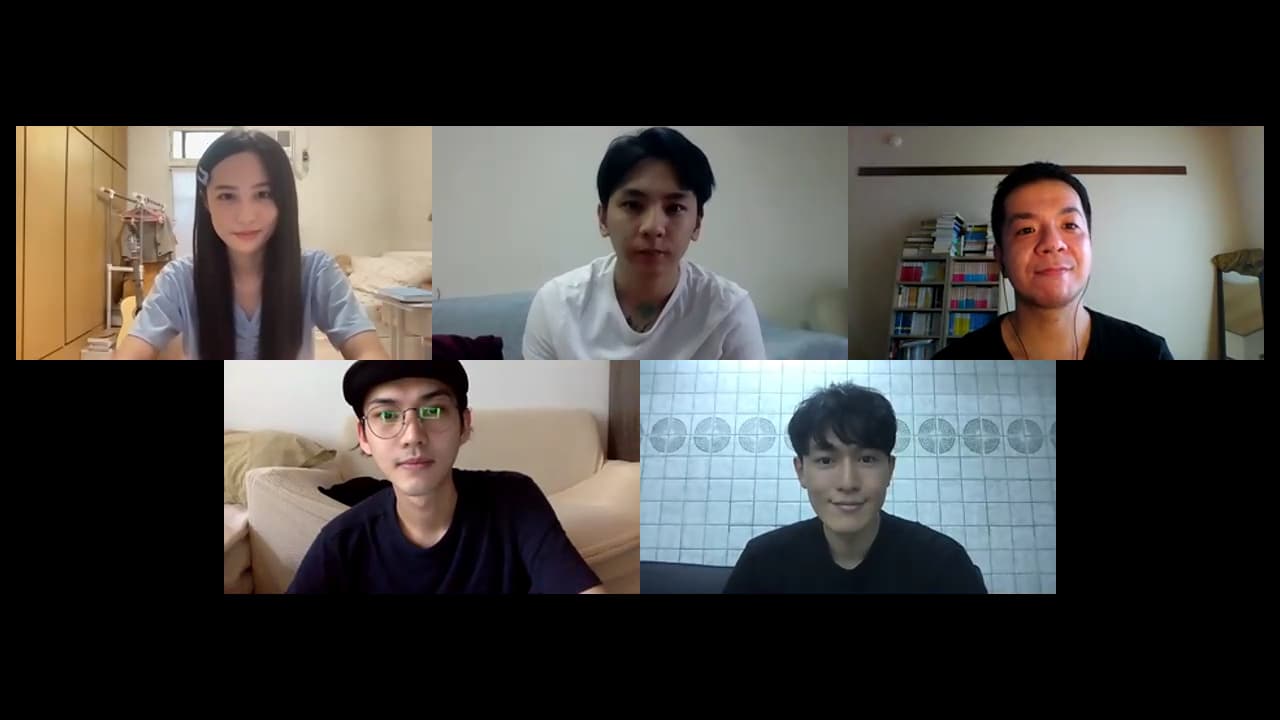 《隔離後見個面,好嗎?》演員們也是透過線上進行交流、讀本。(KKTV提供)