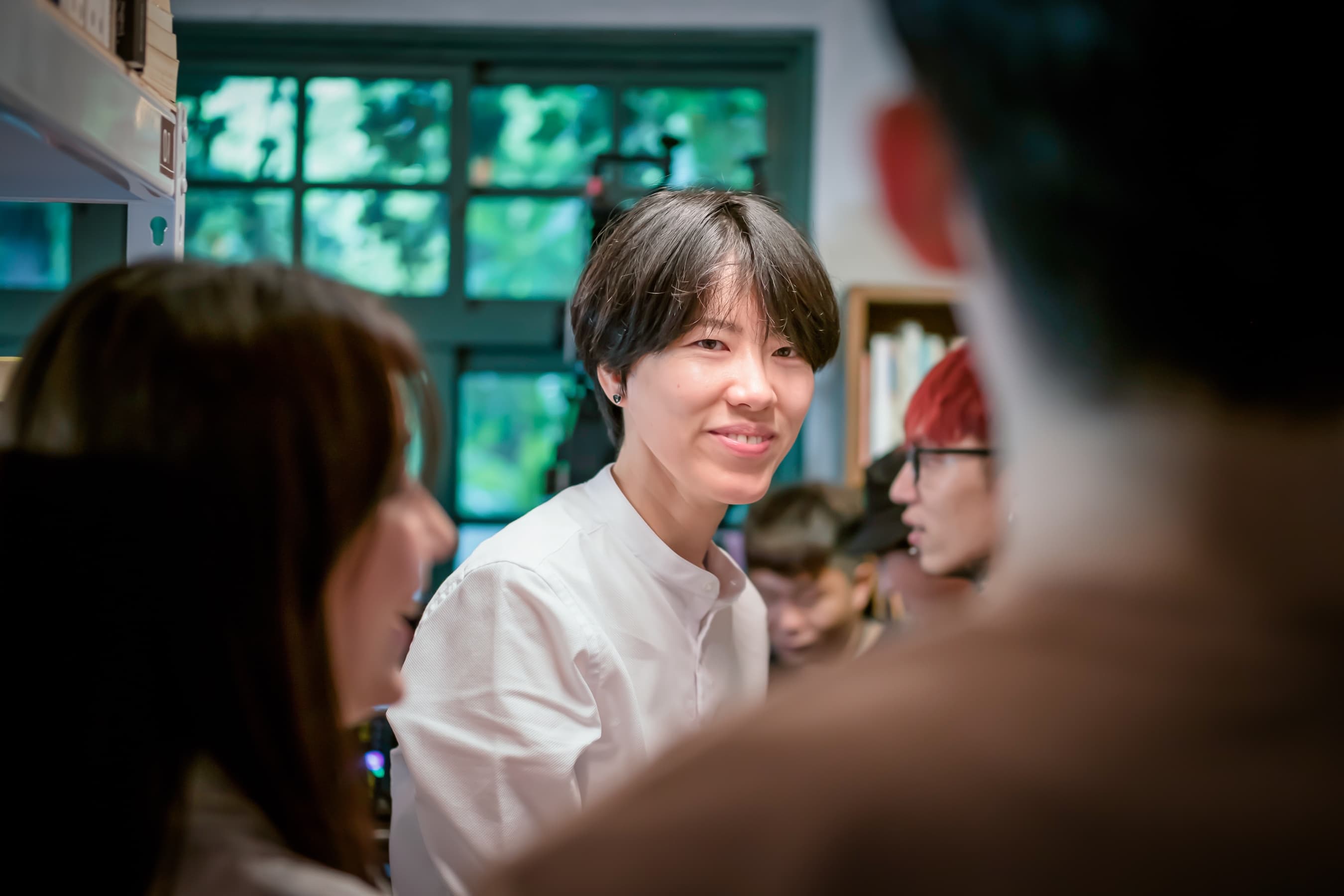 《不讀書俱樂部》導演兼編劇劉亞菱對於在疫情期間拍攝而成,還獲得釜山國際影展入圍覺得開心。(三和娛樂提供)