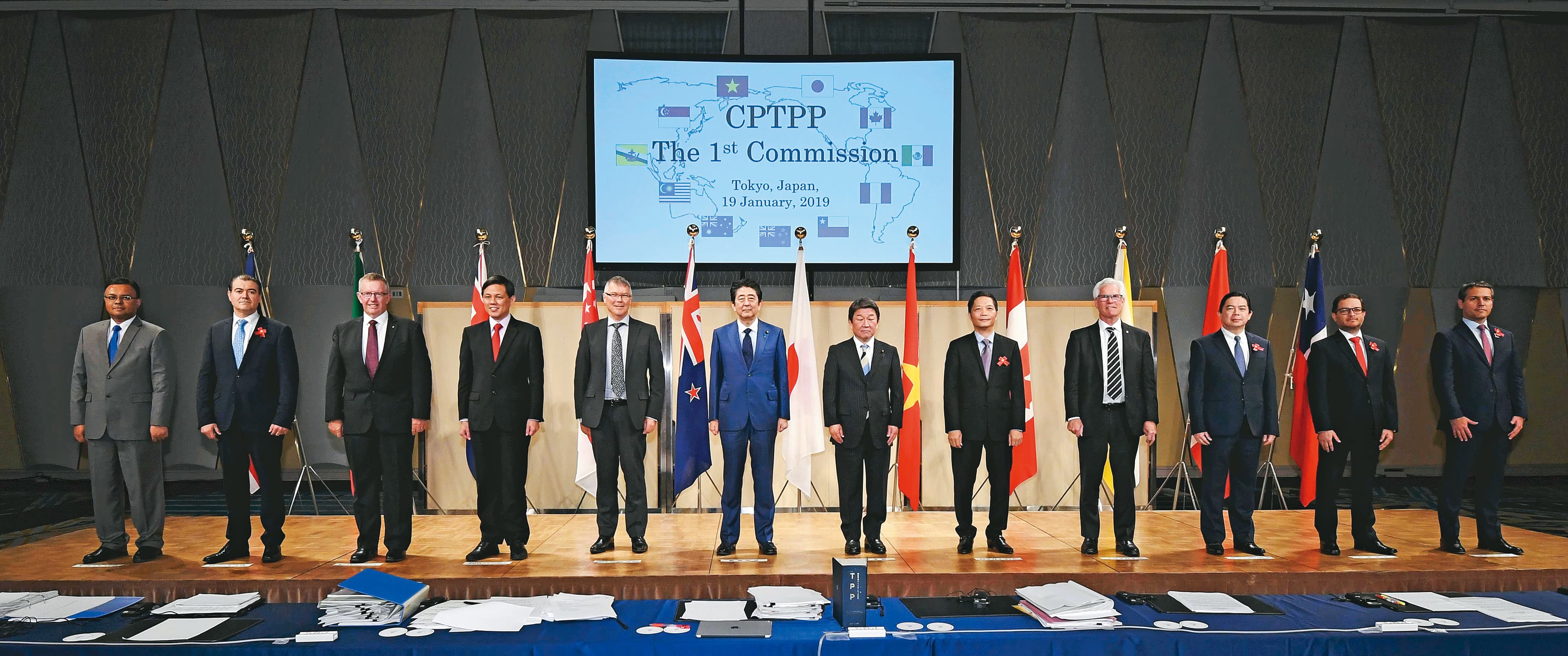 中國、台灣都在本月正式申請加入CPTPP,部分成員國的回應態度截然不同,日本、澳洲都歡迎台灣遞件,對中國則展現謹慎態度。(達志影像)