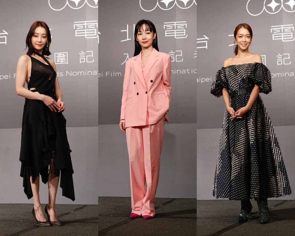 謝欣穎(左起)、陽靚、李霈瑜,沒有準影后競爭的火藥味,表示得獎無法控制。