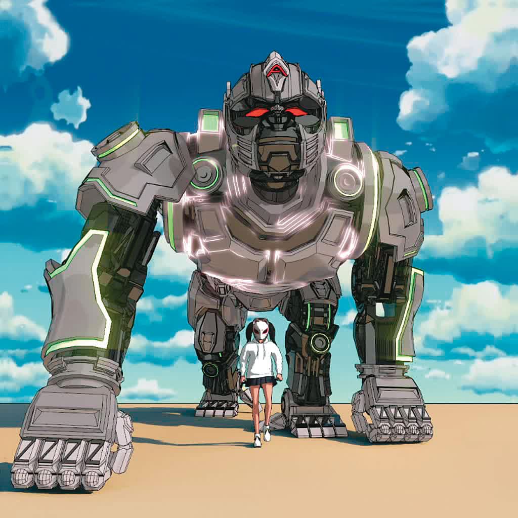 Emily的動畫作品《Apes Together Strong》。
