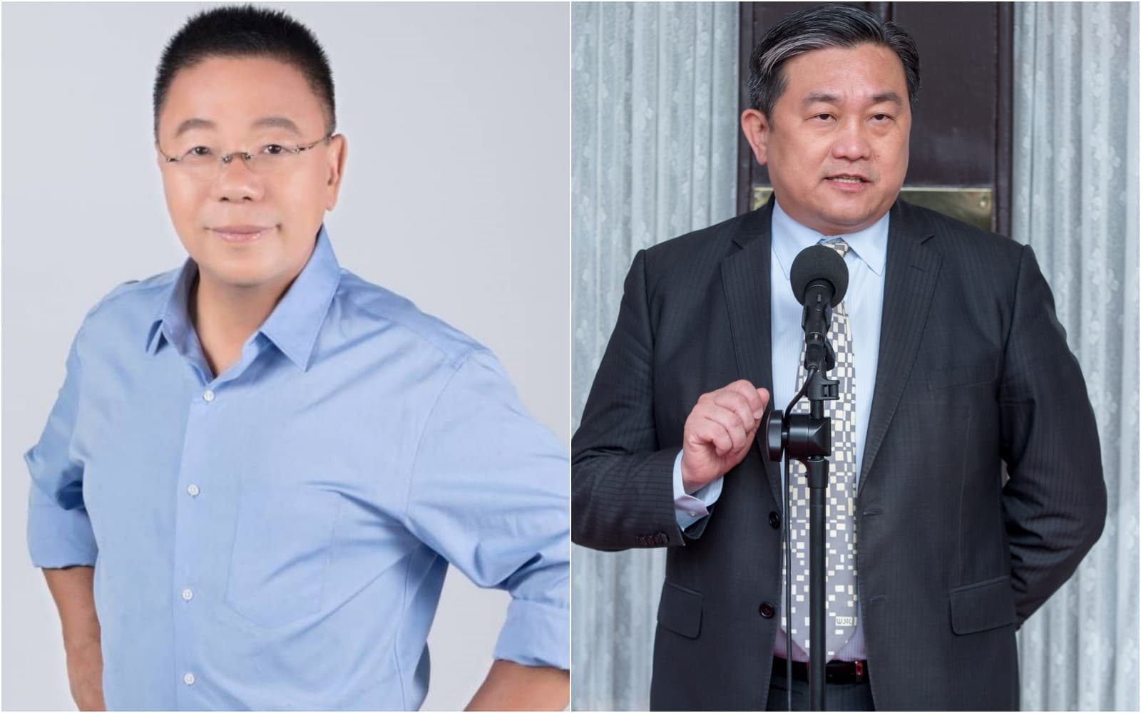 蔡育輝(左)分析,國民黨喊罷免師出無名,可能不會通過,王定宇(右)反批正因如此他們才全力抹黑陳柏惟。(左翻攝自蔡育輝臉書、右為資料照)