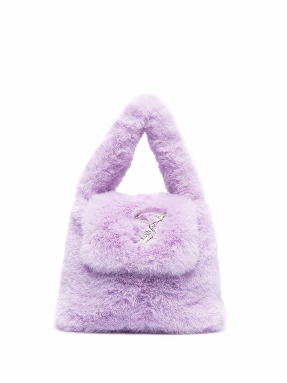 紫色毛毛提包 NT$23,800 Blumarine。(Blumarine提供)
