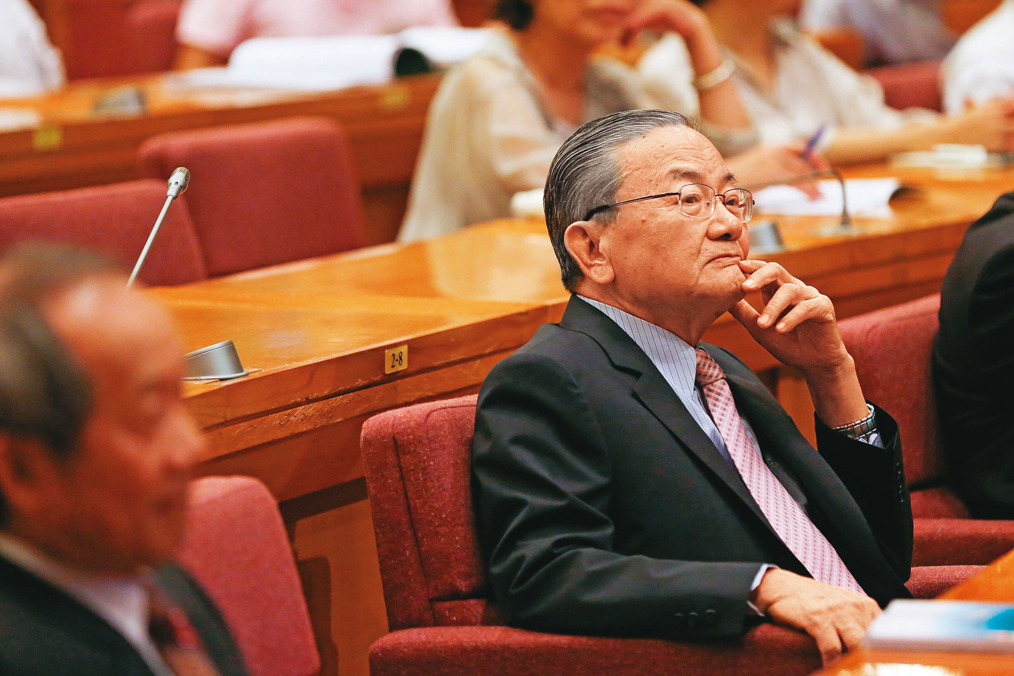 時任國民黨祕書長的詹春柏(圖)曾大罵余建新是買空賣空詐賭,還向馬英九說:「你把祖宗留下來的黨產,登記給別人,你錢在哪裡?拿來給我看。」