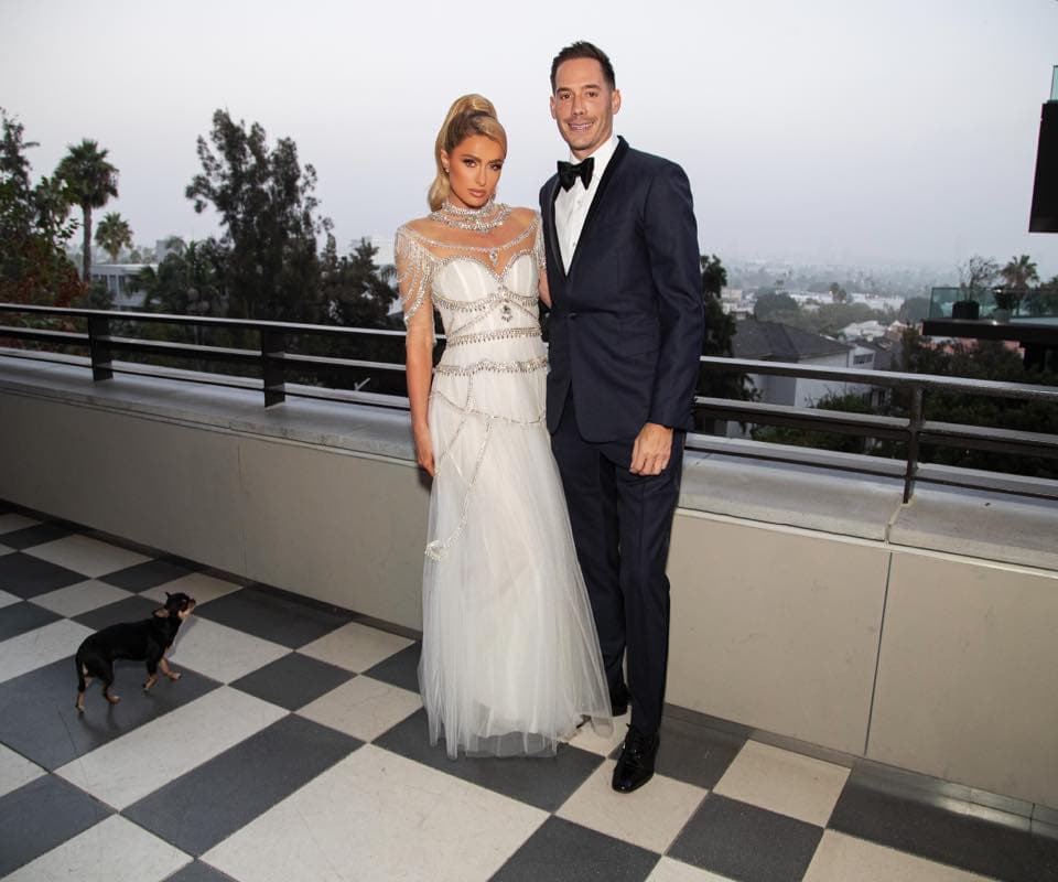 派瑞絲希爾頓和新婚夫卡特,兩人都在今年滿40歲。(翻攝Paris Hilton IG)