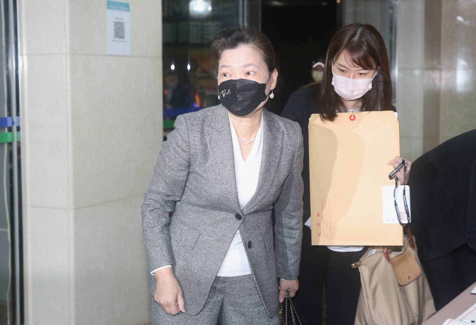 經濟部長王美花出席公投意見發表會。