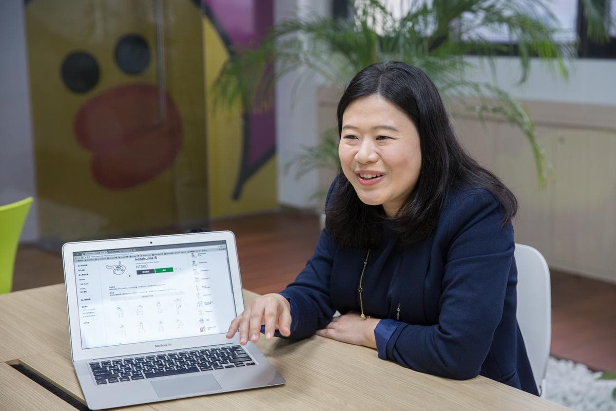 LINE台灣貼圖暨創作者事業部資深總監呂苔君表示，LINE貼圖超值方案讓不同風格且實用的貼圖有更多曝光機會。（本刊資料照）
