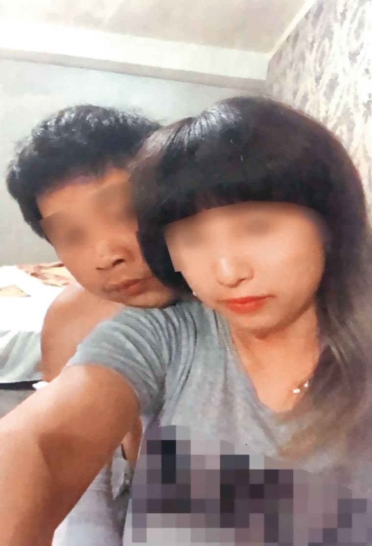 姚女(右)與情夫(左)在臉書曬恩愛,互稱老公、老婆,被丈夫提告,判賠20萬元。(警方提供)
