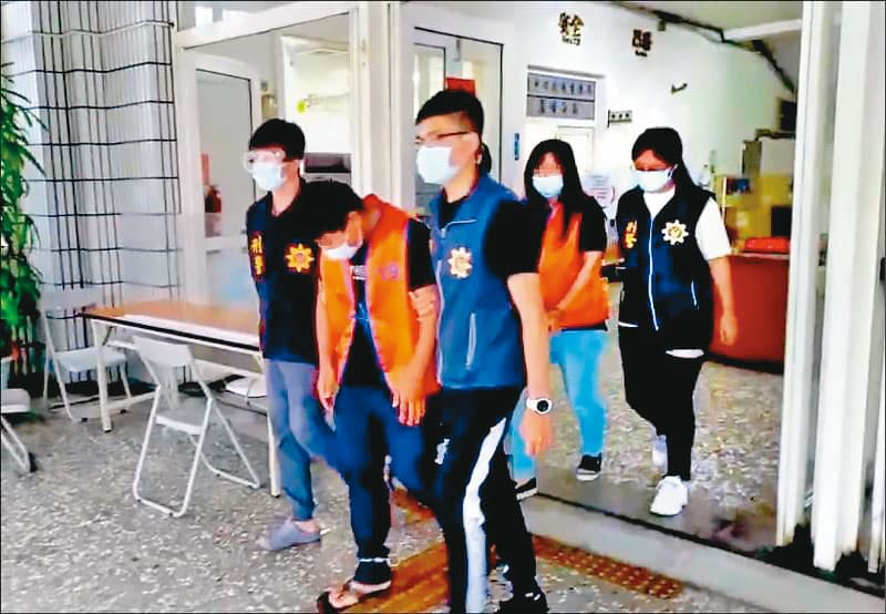 警方逮捕陳男與姚女,陳起初一肩扛下罪責,姚則急於切割。(警方提供)