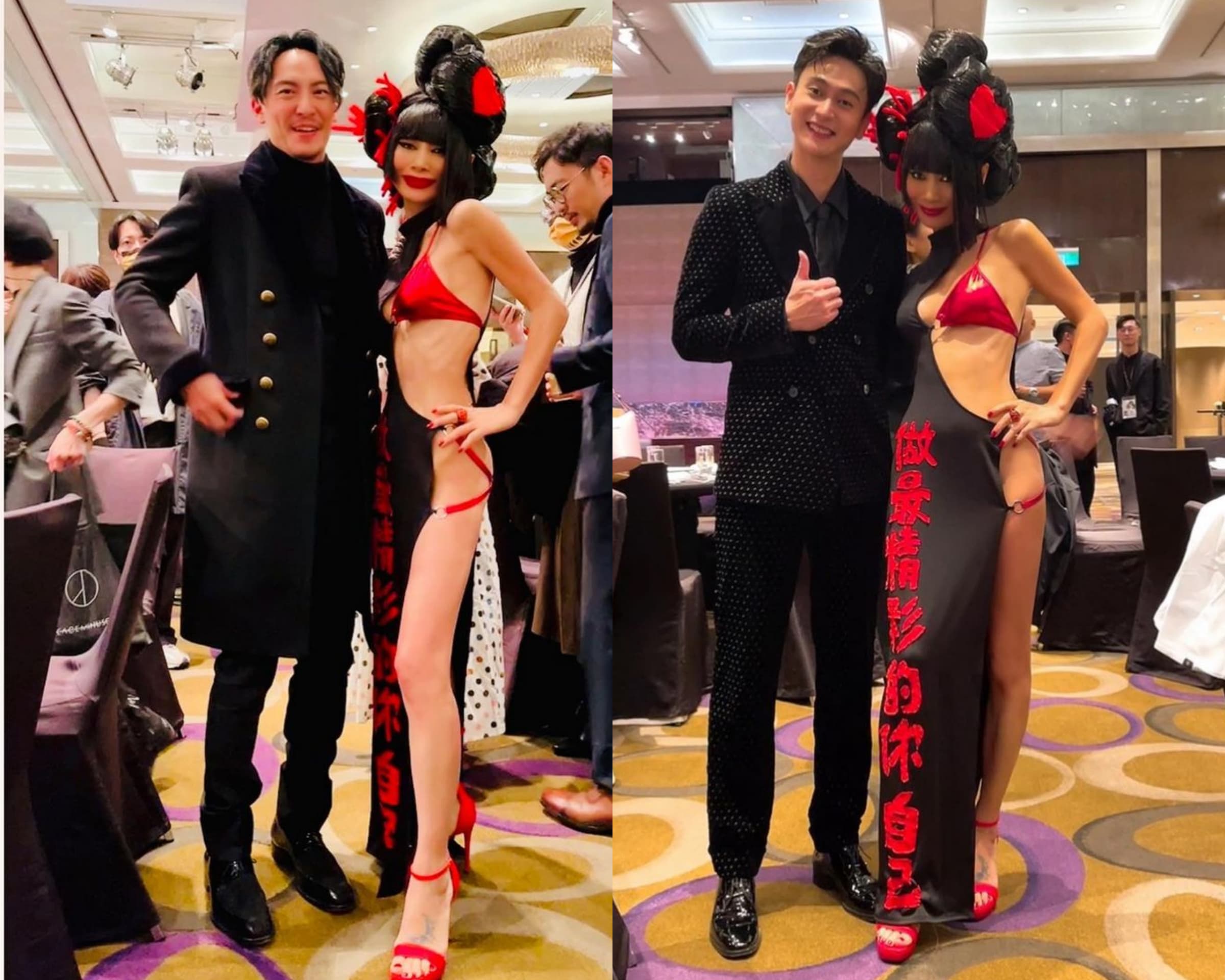 除了林柏宏,白靈這次對劉冠廷(右圖左)與張震(左圖左)也是青睞有加,只不過2人不是有女友就是已為人父了。(翻攝自白靈IG)