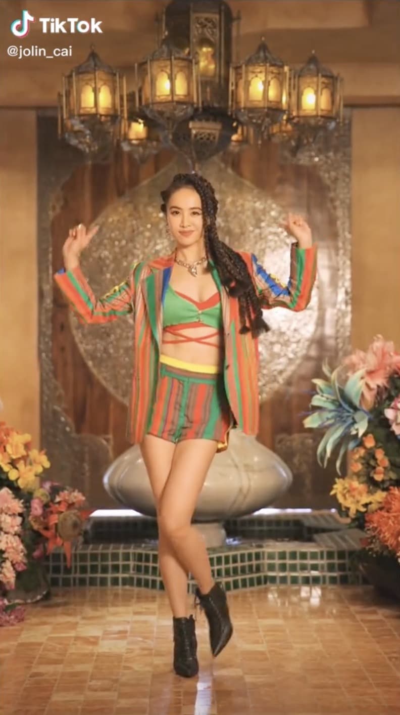 Jolin蔡依林自創防疫洗手舞,提升許多網友的防疫意識。(TikTok提供)