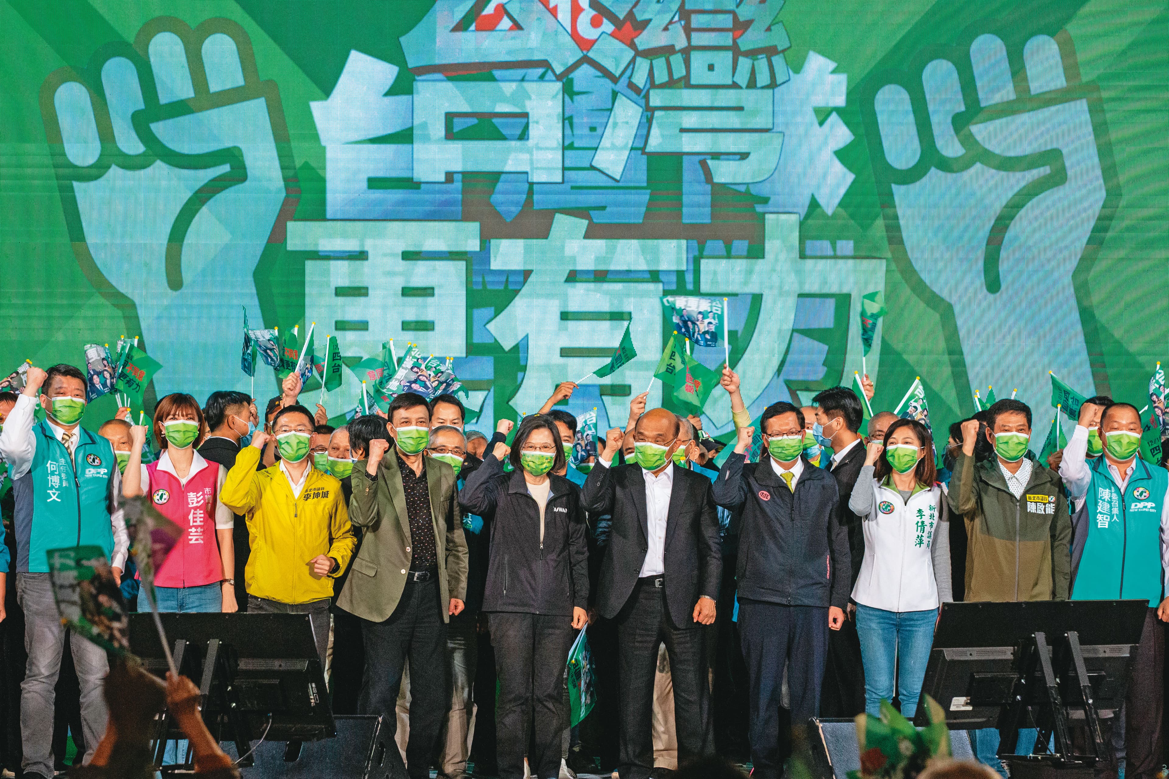 民進黨選前回防鐵票區,黃金週末在新北綠營重地三重舉辦大型活動。