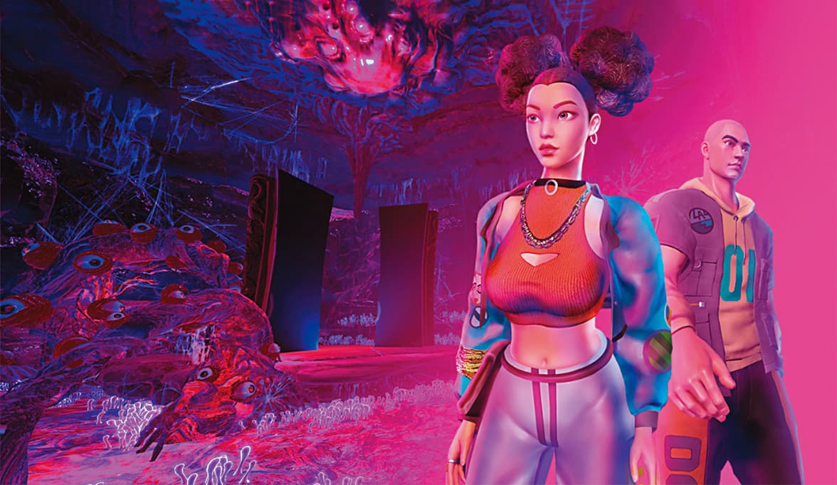 體驗者可創建虛擬分身,逐漸養成自己的角色。(HTC VIVE ORIGINALS提供)