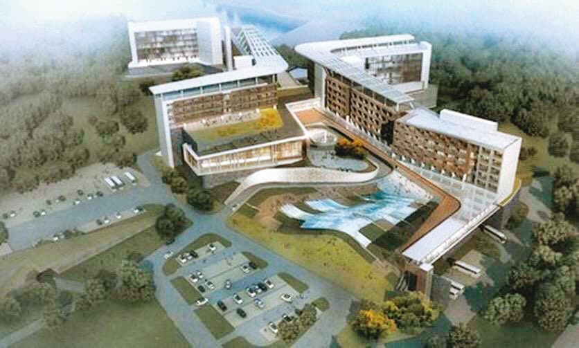仲成公司找來美國最大建築公司設計建案,預計投入20億元興建300間客房,打造日月潭最頂級的湖濱飯店。(讀者提供)