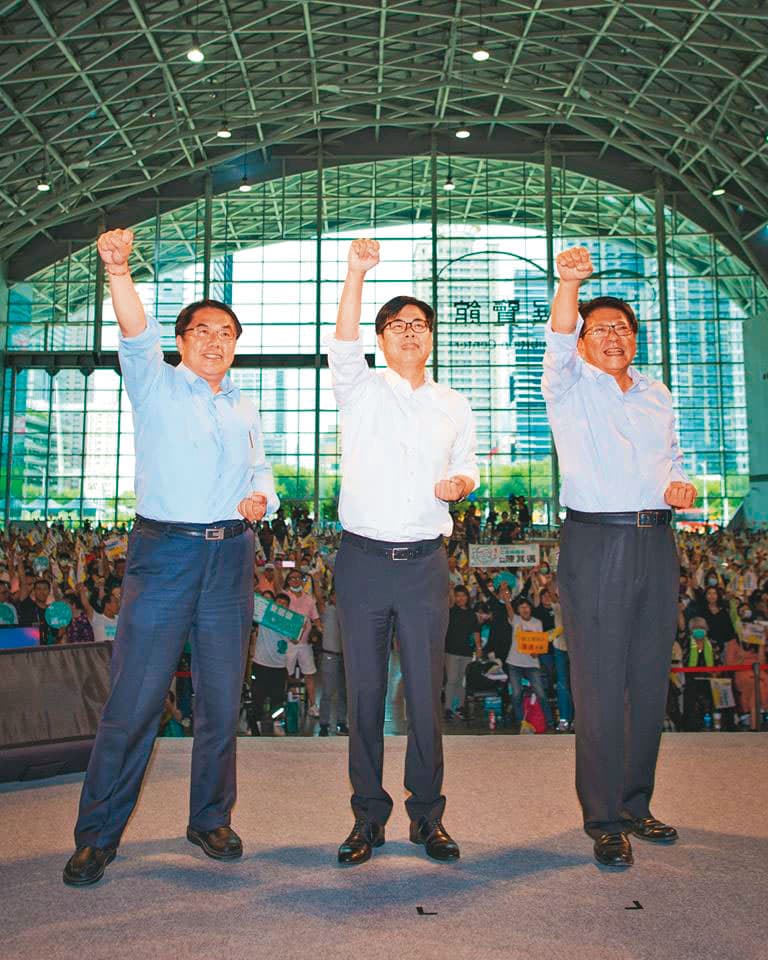 民進黨「南票北補」策略成功，南部縣市開出大幅領先的不同意票，是公投成敗關鍵因素。（翻攝潘孟安臉書）