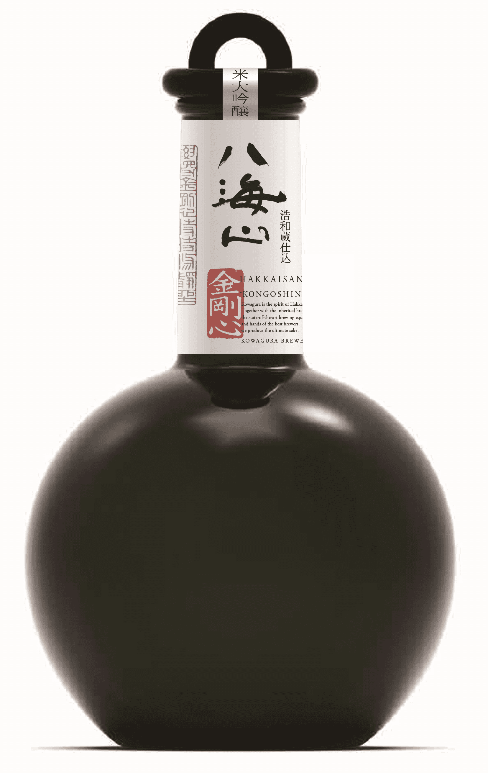每年僅於冬、夏2季少量釋出的「金剛心浩和蔵 純米大吟釀」。（八海山提供）