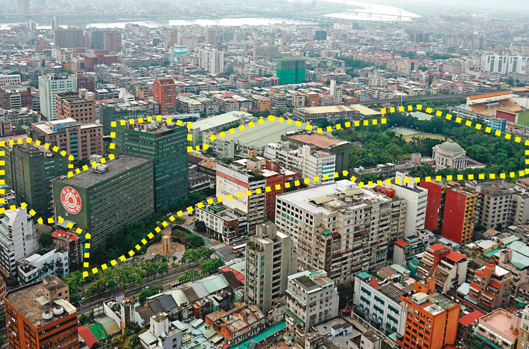 位於北市中山北路的大同總部及大學，準備規劃重建。