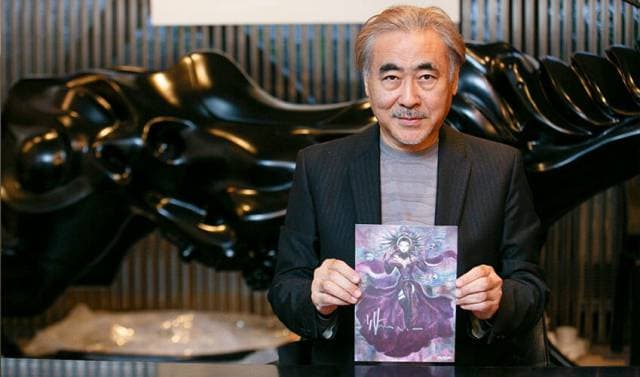 插畫大師天野喜孝於片中現身說法,坦言創作靈感深受慕夏影響。(海鵬)