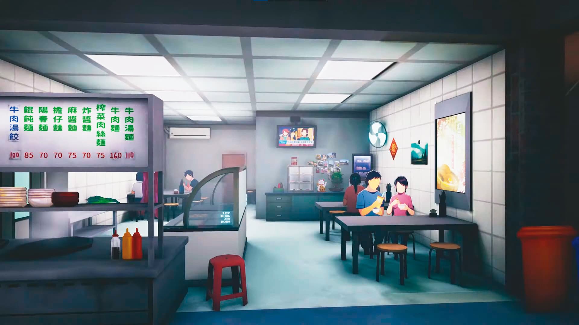 《沉沒意志》主打科幻懸疑冒險,美術風格融入「賽博龐克」,在台灣遊戲作品中相當少見。(翻攝自熊骨工作室YouTube)