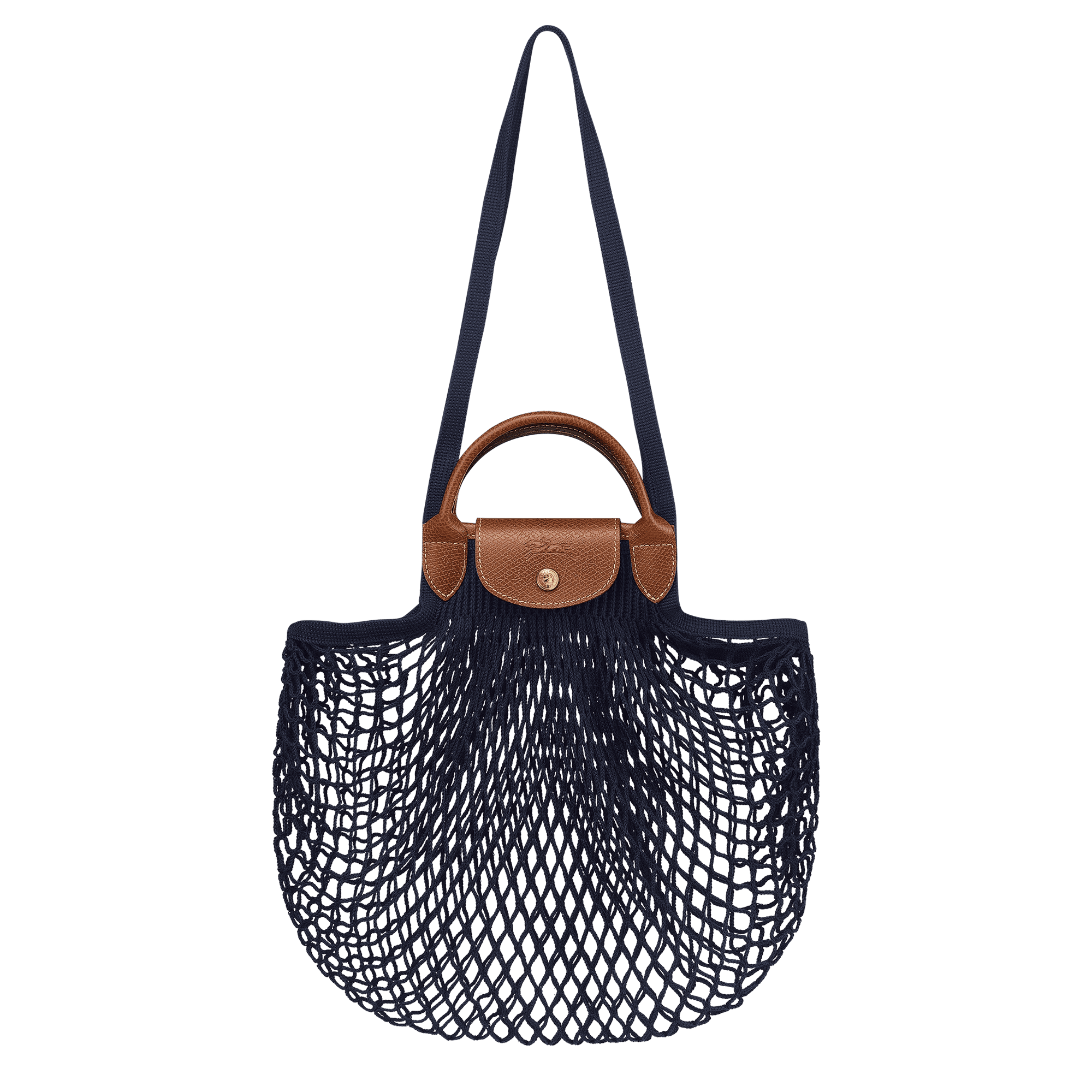 Le Pliage Filet系列海軍藍色手提包。NT$3,800（LONGCHAMP提供）