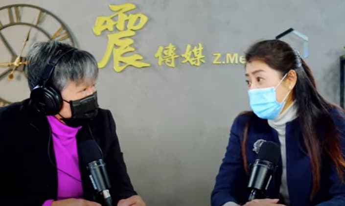 許淑華(右)認為,國民黨也沒條件談2024,因為只是癡心妄想。(翻攝自 Z.Media震傳媒YouTube)