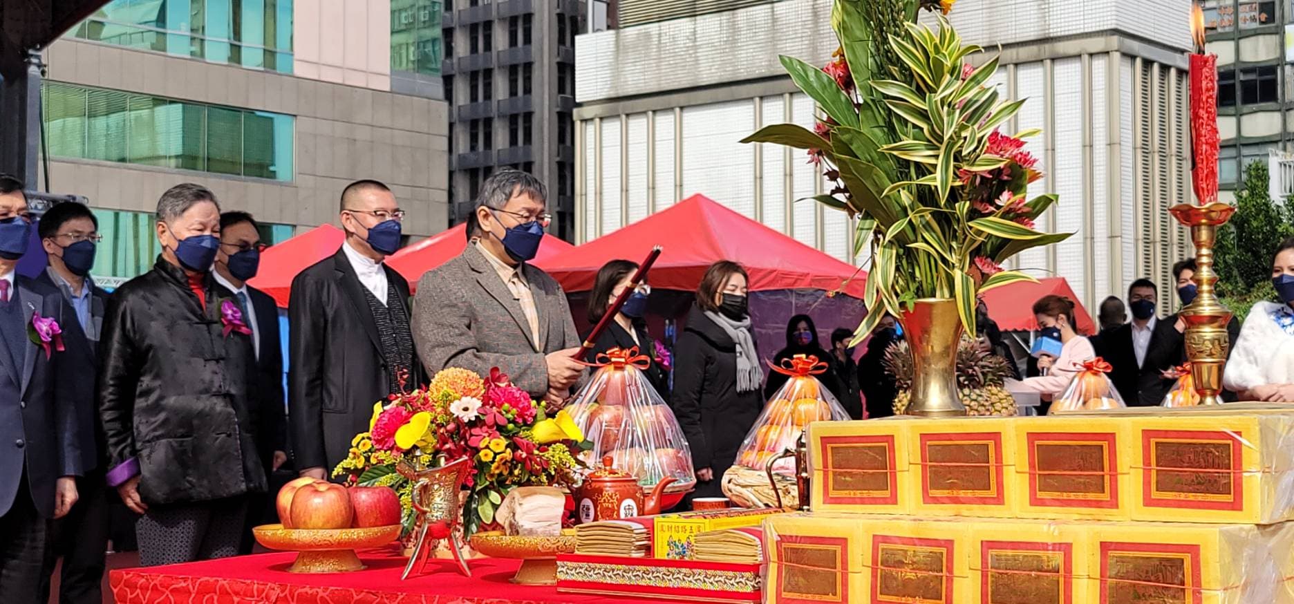 「金毓泰設定地上權案」,今(14)日在台北市長柯文哲主持下,進行開工動土典禮,預計在2025年完工。