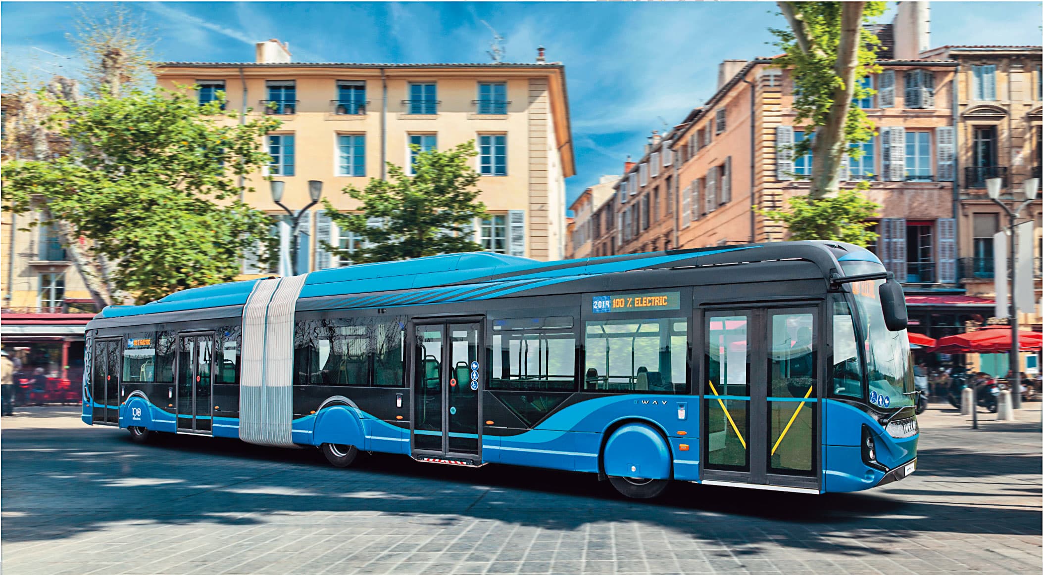 市場預估,電動車無線充電將於巴士等路線固定或有專用道路的商用車上先推行。(翻攝IVECO官網)